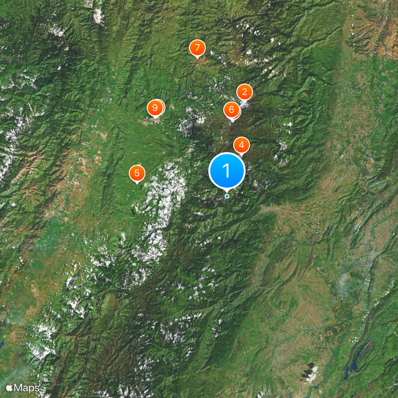 Volcán Cerro Machín Map