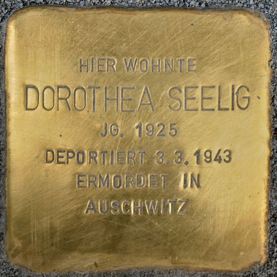 Stolperstein en memoria de Dorothea Seelig
