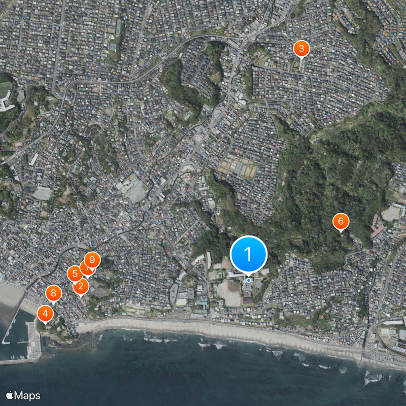 Kamakura Senior High School Map