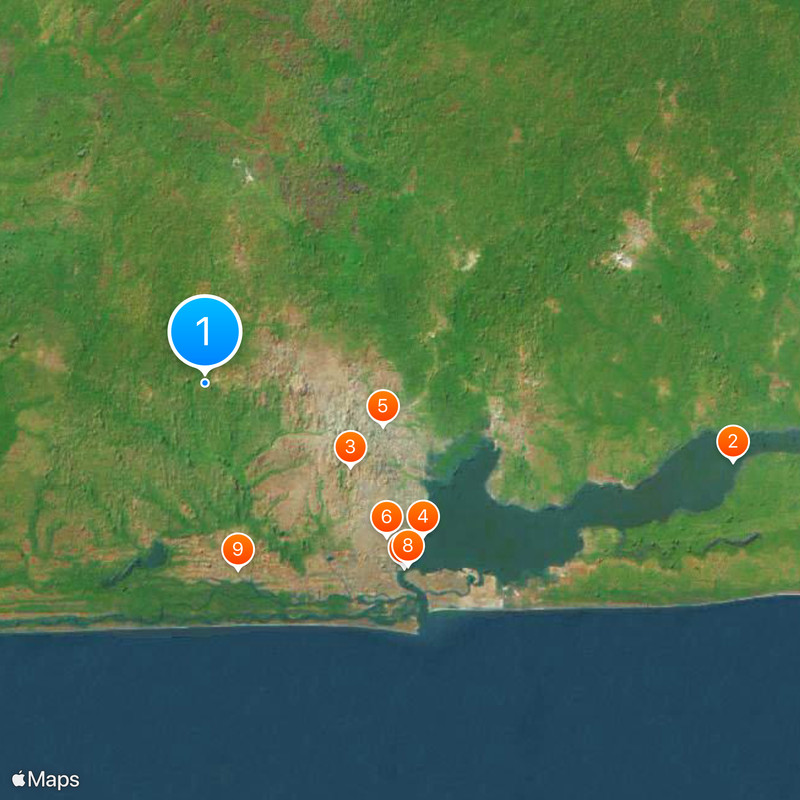 Covenant University Map