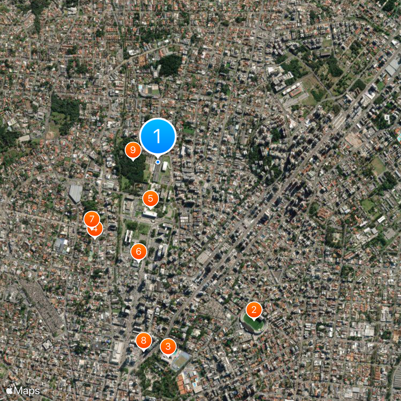 Oscar Niemeyer Museum Carte