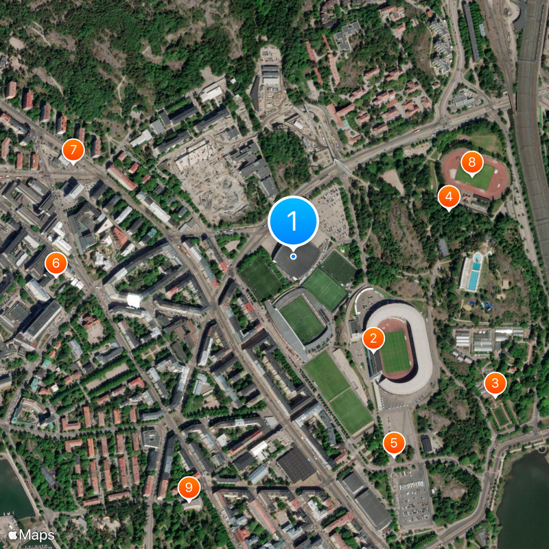 Helsinki Ice Hall Map