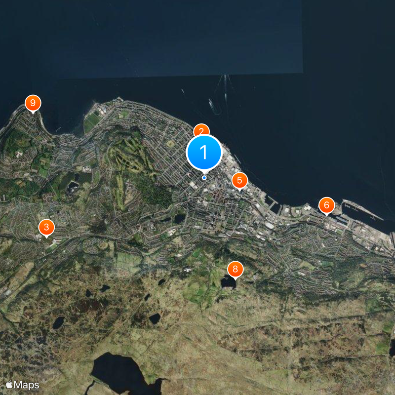 Greenock Map