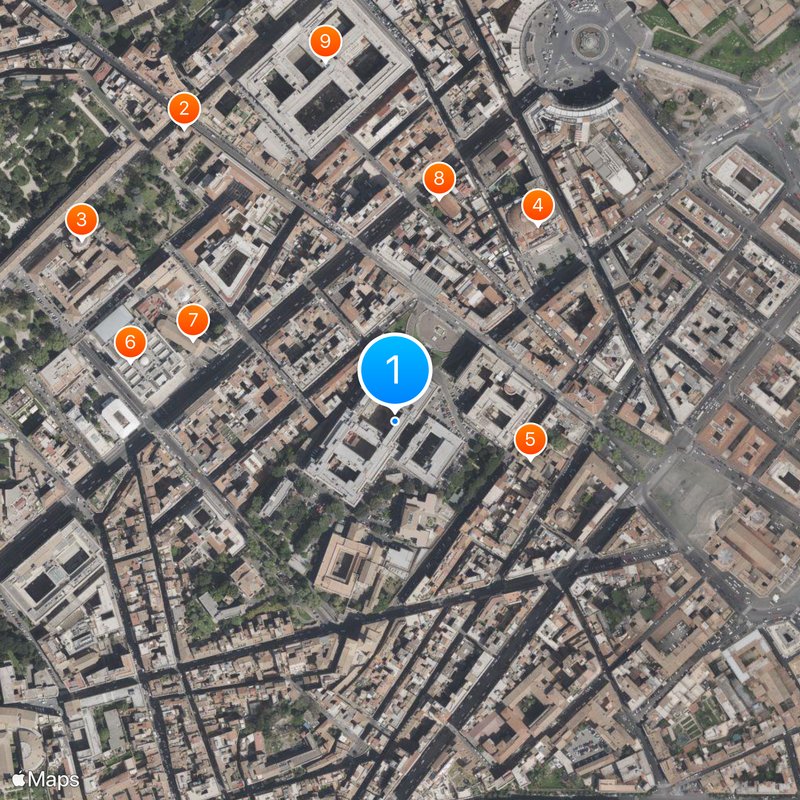 Palazzo del Viminale Kaart