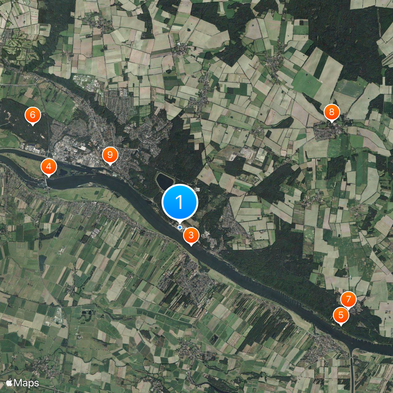Krümmel Nuclear Power Plant Map