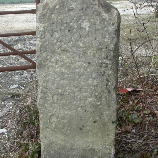 Milestone, Pepperbox Hill; 100m W track to car park,