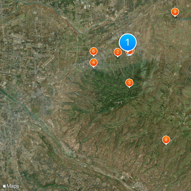 Armée de terre cuite Carte