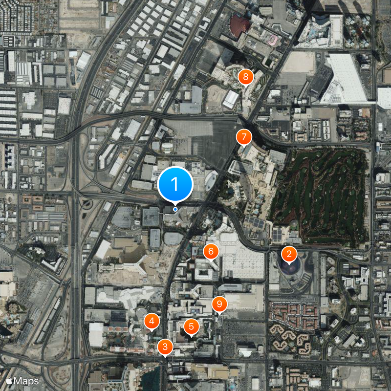 Treasure Island Hotel and Casino Mapa