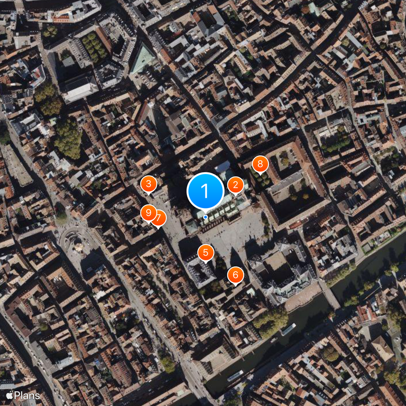 Catedral de Estrasburgo Mapa