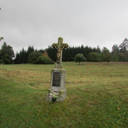 Kříž u samoty Zahůrka poblíž Jelcových Lhotek