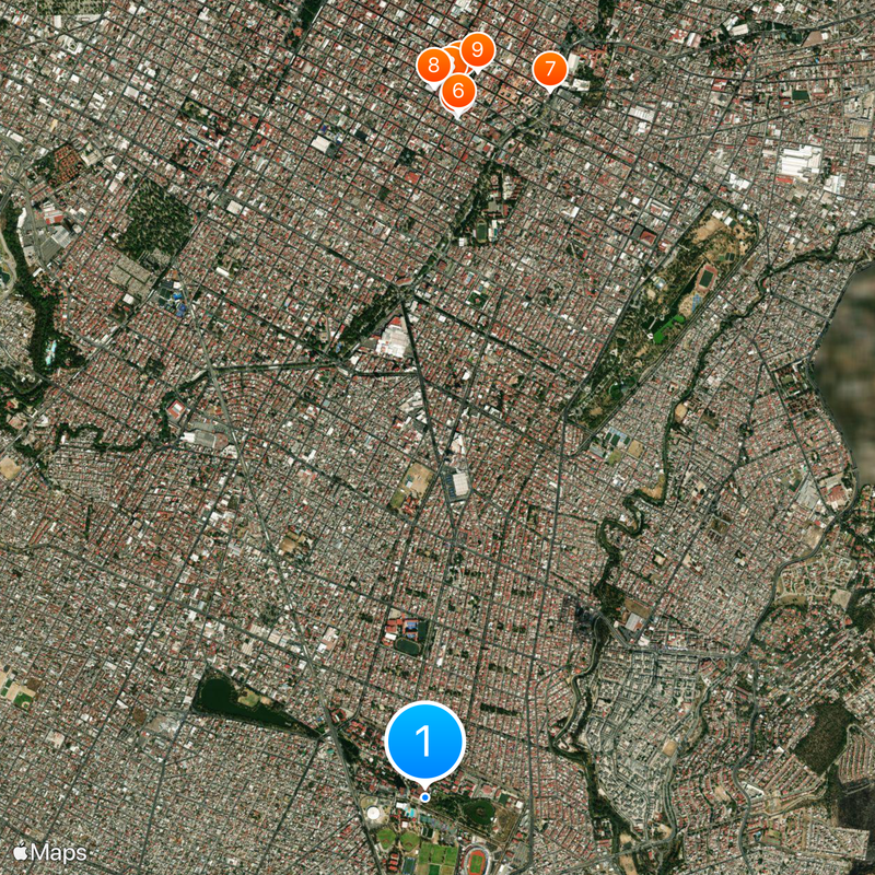 Benemérita Universidad Autónoma de Puebla Map