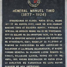 General Manuel Tinio historical marker