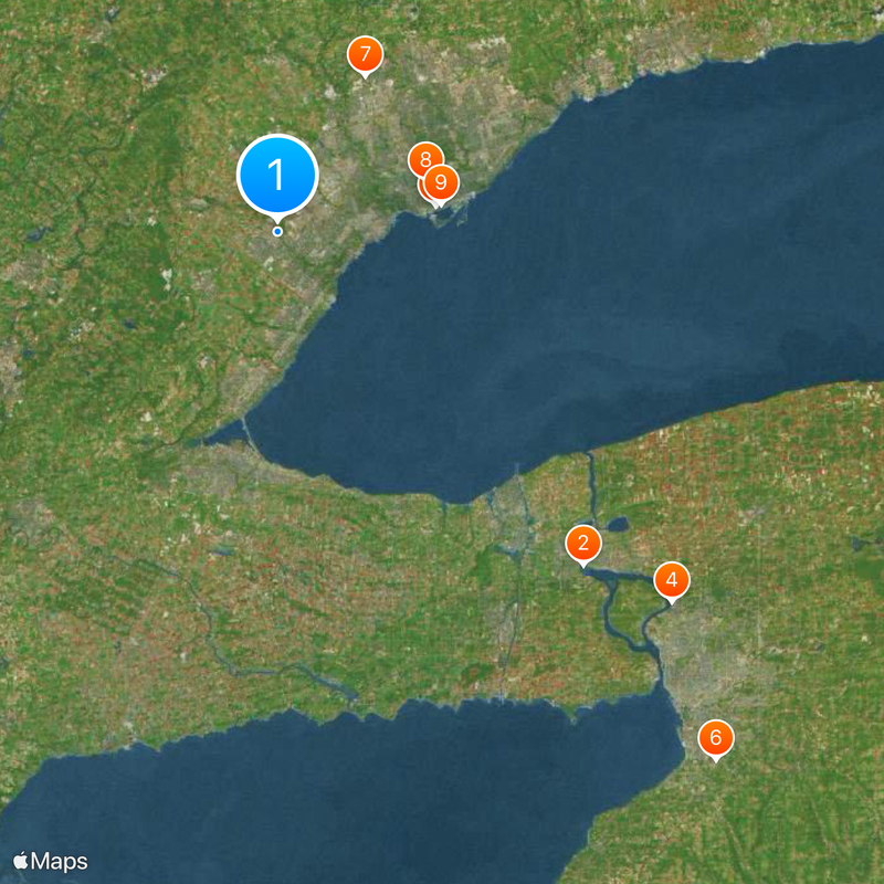 Golden Horseshoe Map