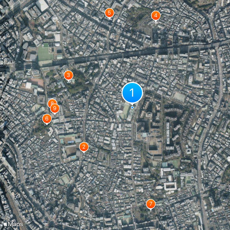 Tokyo Joggakan High School Map