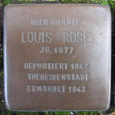 Stolperstein dedicated to Louis Rose