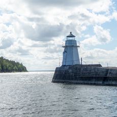 Hällekis harbor lighthouse