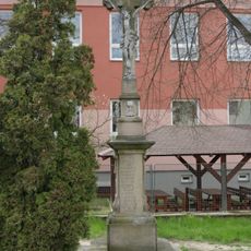 Wayside cross near school