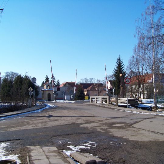 Bridge of Kladenská street over the Knovízský potok in Olovnice
