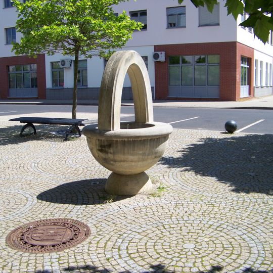 Malá kašna za kulturním domem v Mostě