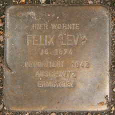 Stolperstein dedicated to Felix Levy
