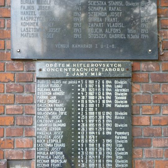 World War II memorial in Důl Barbora
