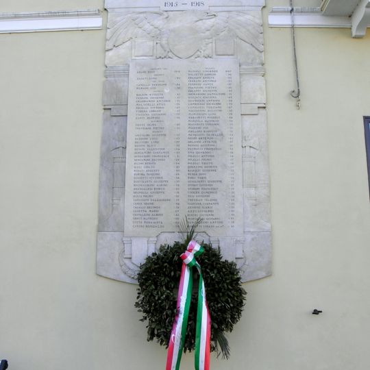 Lapide commemorativa ai caduti a Ro Ferrarese