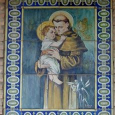 Ceramic panel of Saint Anthony of Padua