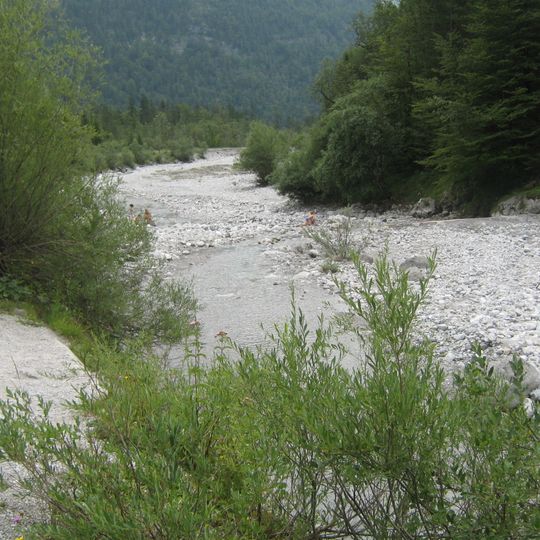 Schwemmfächer des Eisbachs bei St. Bartholomä