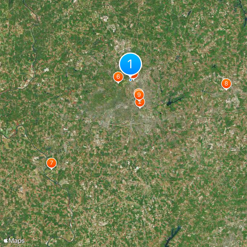 Contea di Forsyth Mappa