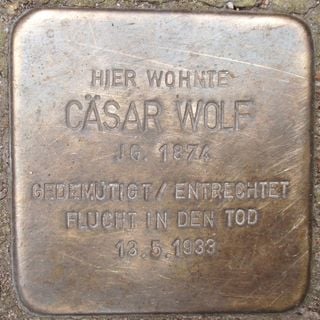 Stolperstein dedicated to Cäsar Wolf