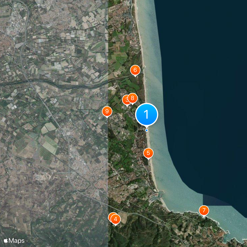 Racou beach Map