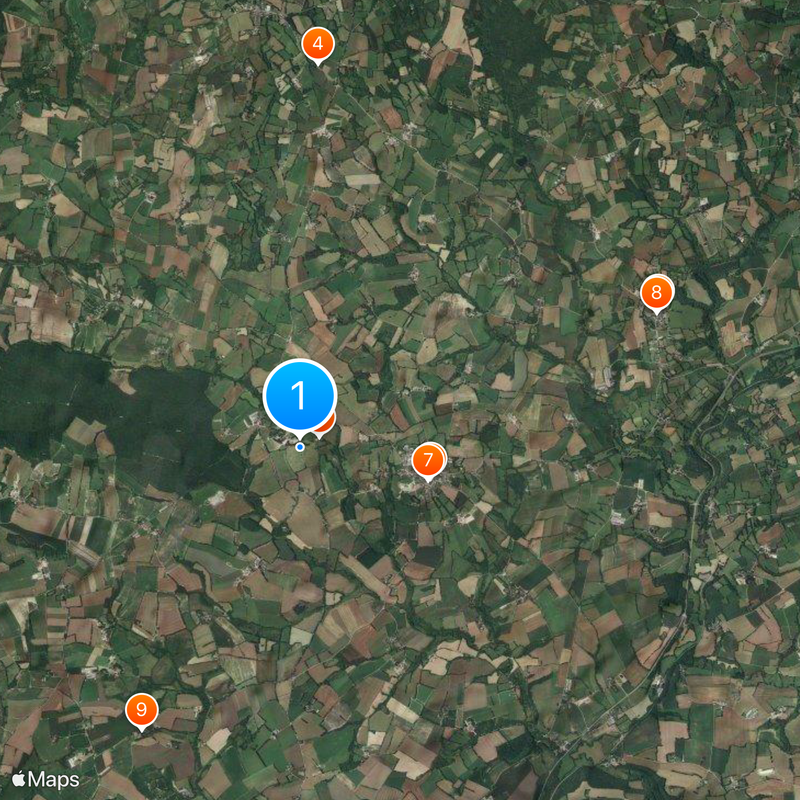 Vallée des Saints Mapa