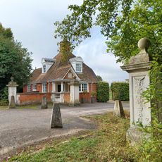 The Lodge, Gate Piers And Flanking Walls, Carmel College