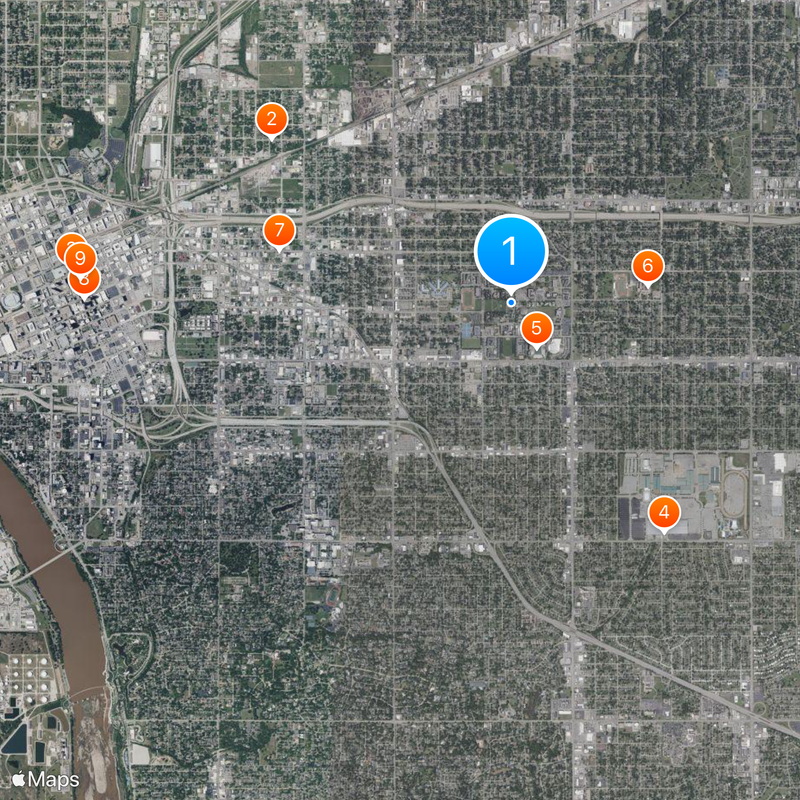 University of Tulsa Map