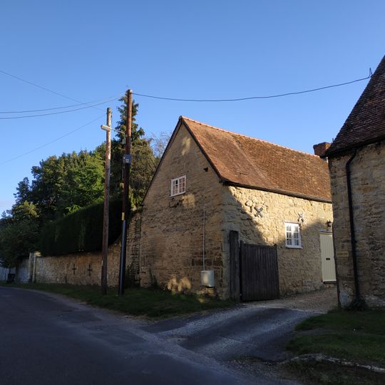 Wall And Outbuildings Along Crown Road In Front Of Mulberry Court
