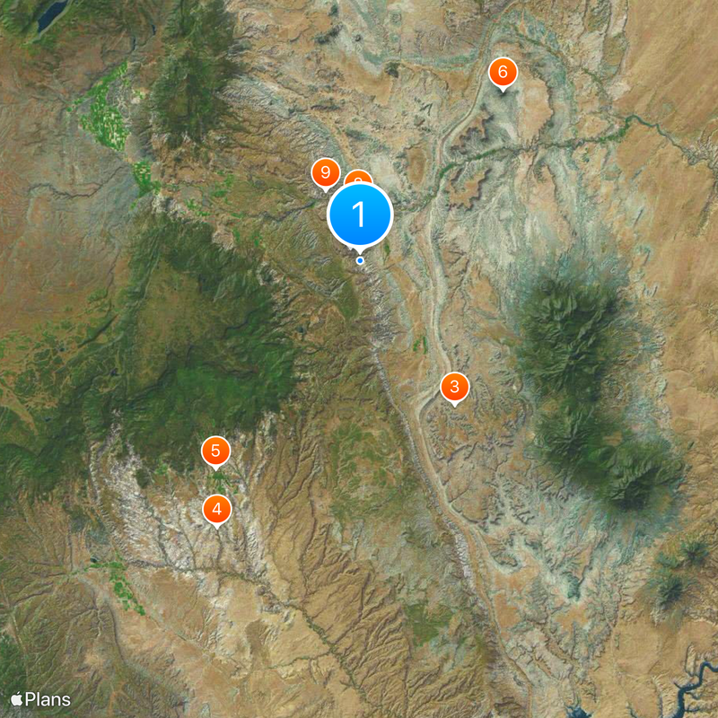 Capitol Reef National Park Kaart