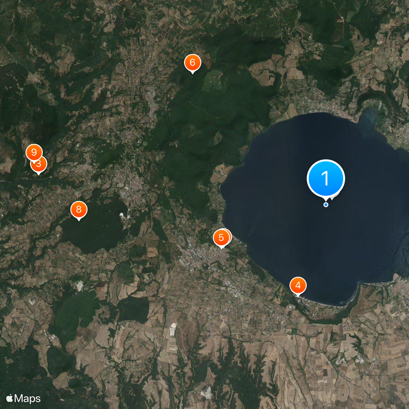 Lago di Bracciano Mappa