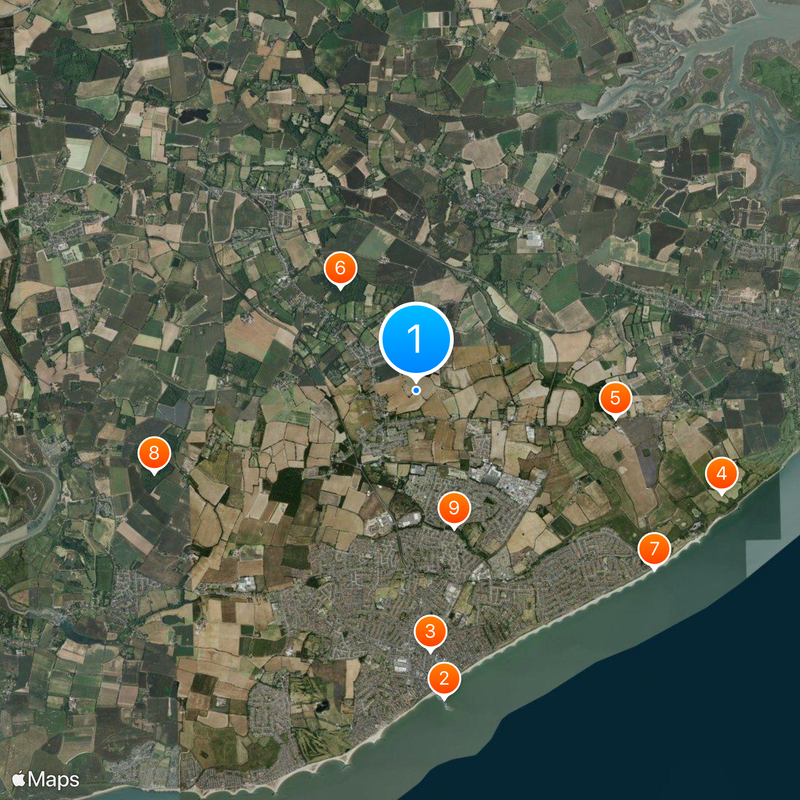 Clacton Map