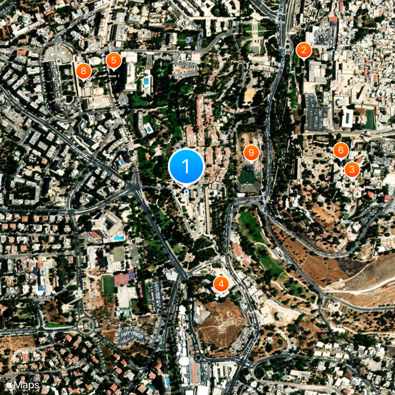 Mishkenot Sha'ananim Map