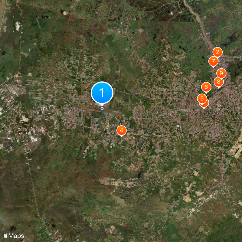 Syamsudin Noor Airport Map