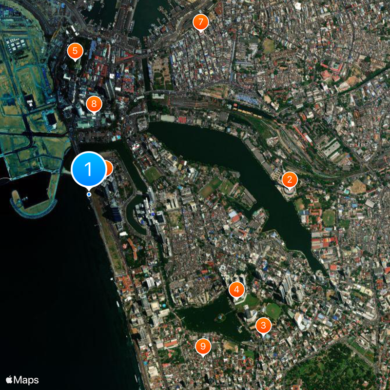 Galle Face Green Karte