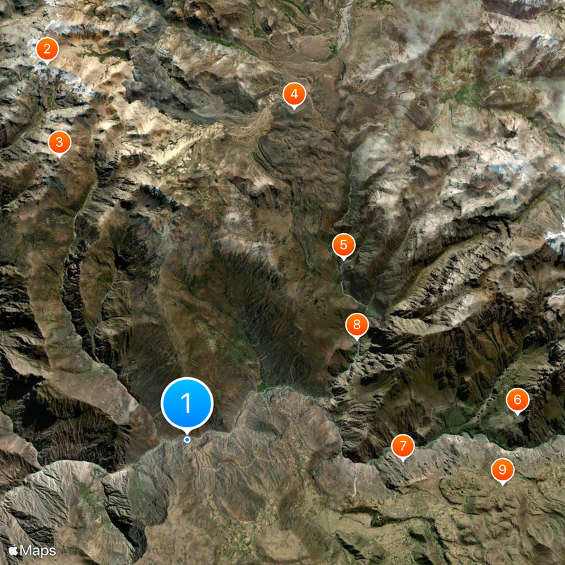 Canyon de Colca Carte