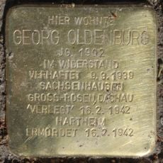 Stolperstein à la mémoire de Georg Oldenburg