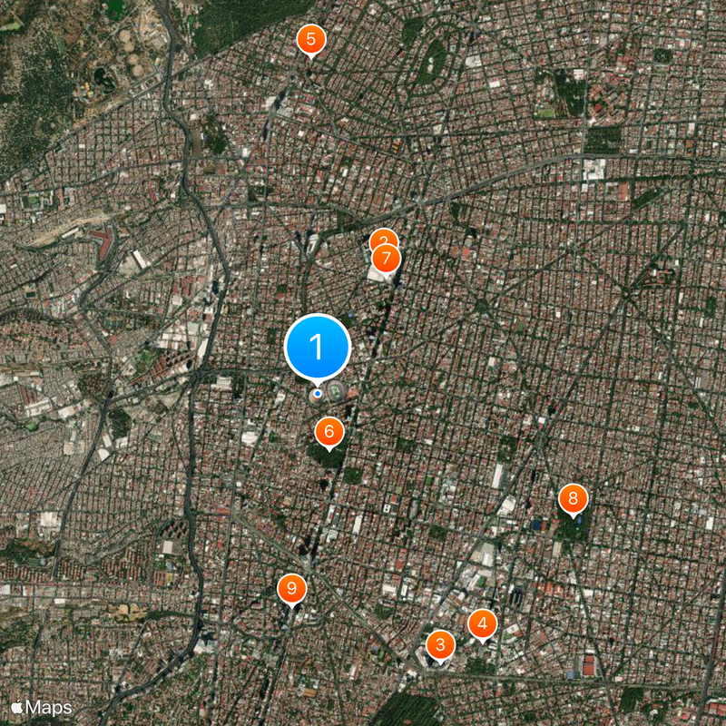 Monumental Plaza de Toros México Mapa