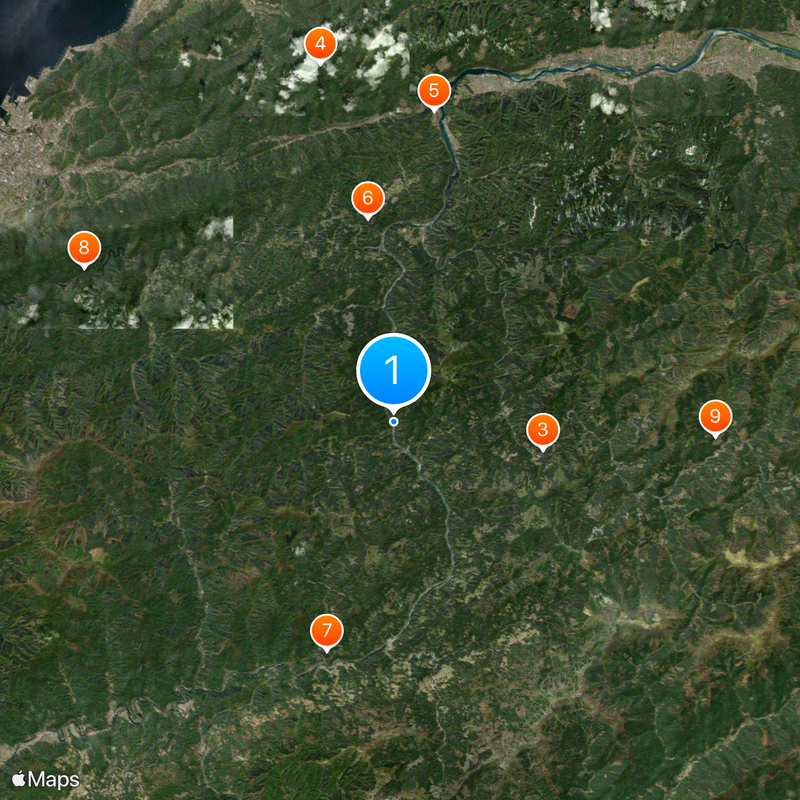 Ōboke Map