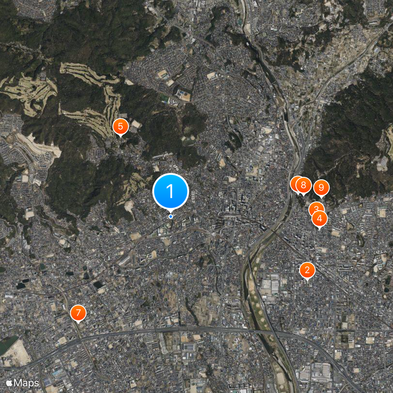 Hibarigaoka-Hanayashiki Station Map