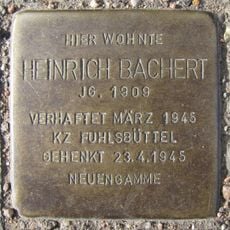 Stolperstein en memoria de Heinrich Bachert