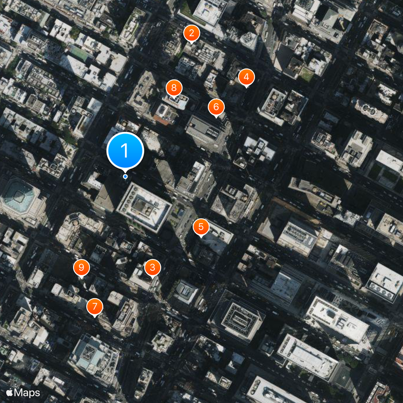 Gershwin Theatre Mapa