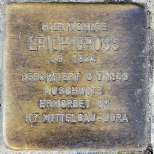 Stolperstein für Erich Gross