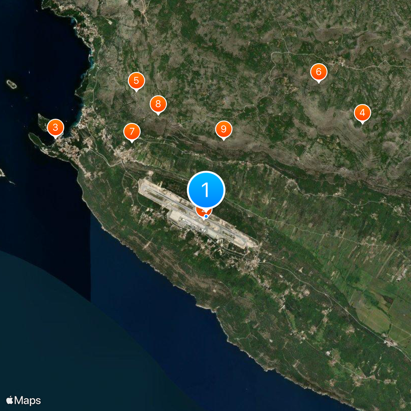 Dubrovnik Ruđer Bošković Airport Map
